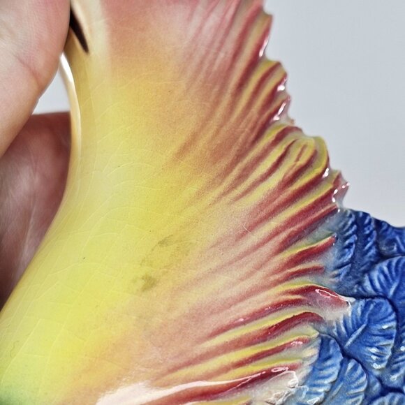 Ball Brother Art Ware Golden Pheasant Figurine Colorful Bird Ceramic - Picture 11 of 12